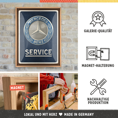 Mercedes-Benz - Service Emblem Blue N-Frame L Edition