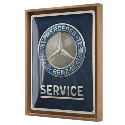 Mercedes-Benz - Service Emblem Blue N-Frame L Edition