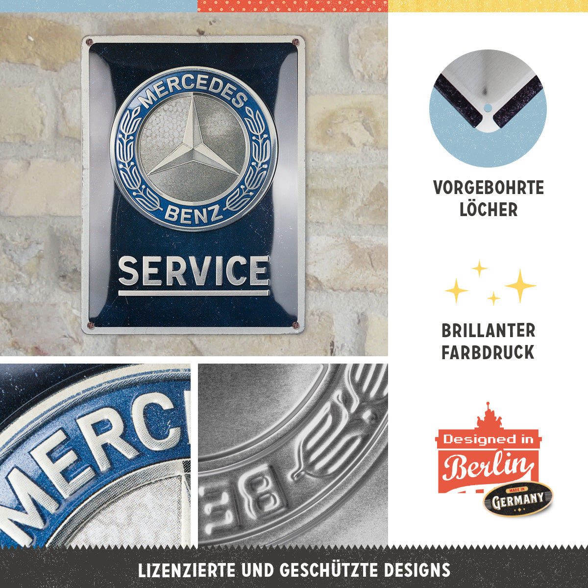 Mercedes-Benz - Service Emblem Blue