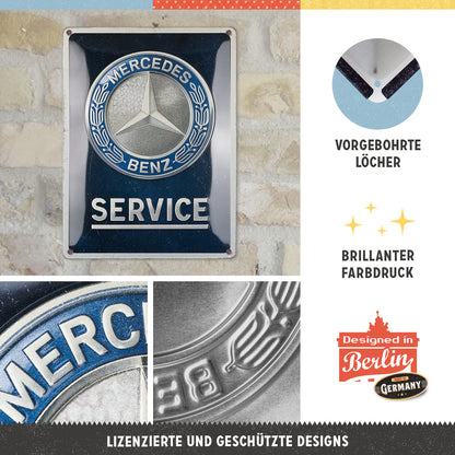 Mercedes-Benz - Service Emblem Blue
