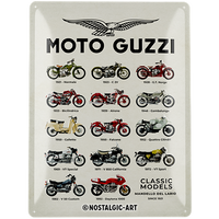 Moto Guzzi - Classic Models Retro-Blechschild, 30 x 40 cm
