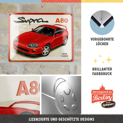 Toyota - Supra A80, product collage with multiple views and highlighted details.