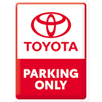 Toyota Parking Only Retro-Blechschild aus Stahlblech, 30 x 40 cm