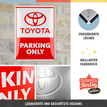 Toyota - Parking Only, product collage with multiple views and highlighted details.