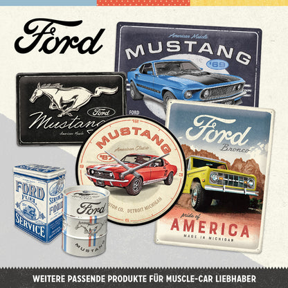Ford Mustang - 3 Stripes Red