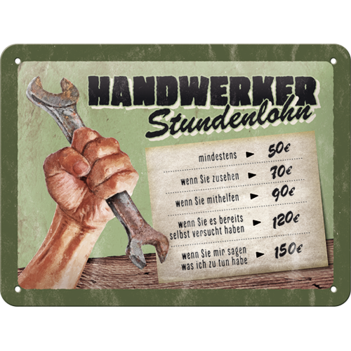 Handwerker Stundenlohn