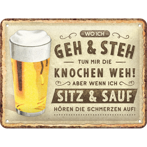 Wo ich geh und steh - Bier