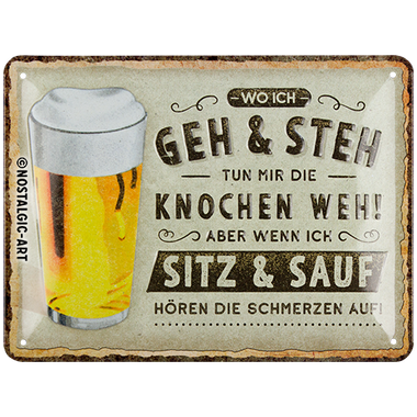 Wo ich geh und steh - Bier