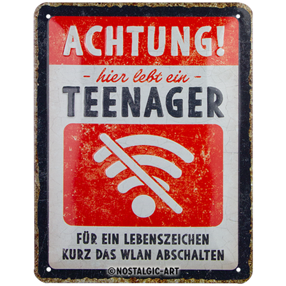 Achtung Teenager WLAN