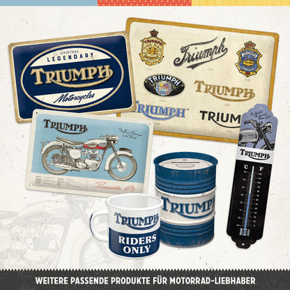 Triumph - Logo Black Wood