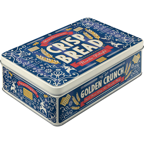 Storage Tin Flat "Crisp Bread"
