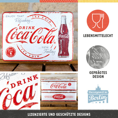 Coca-Cola - Refreshing New Feeling, product collage with multiple views and highlighted details.