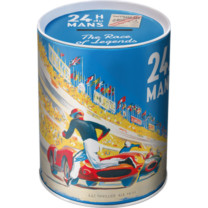 Money Box "24h Le Mans - Racing Poster Blue"