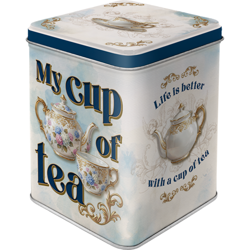 My Cup of Tea, isolated Teedose product view with transparent background.