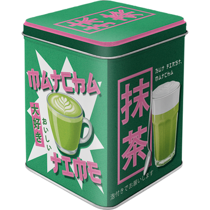 Matcha Time, isolated Teedose product view with transparent background.