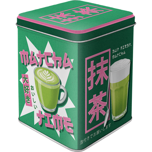 Matcha Time, isolated Teedose product view with transparent background.