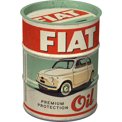 Money Box Oil Barrel "Fiat - Premium Protection Oil"