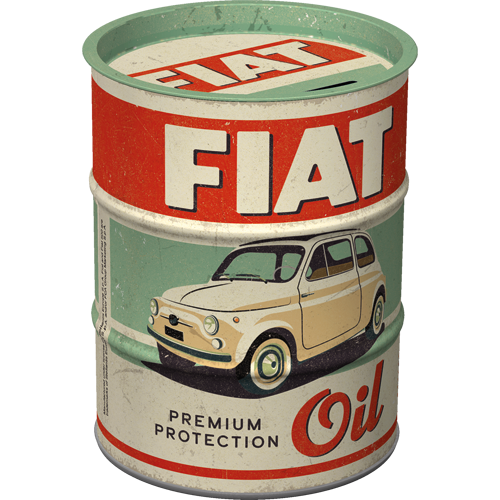 Money Box Oil Barrel "Fiat - Premium Protection Oil"