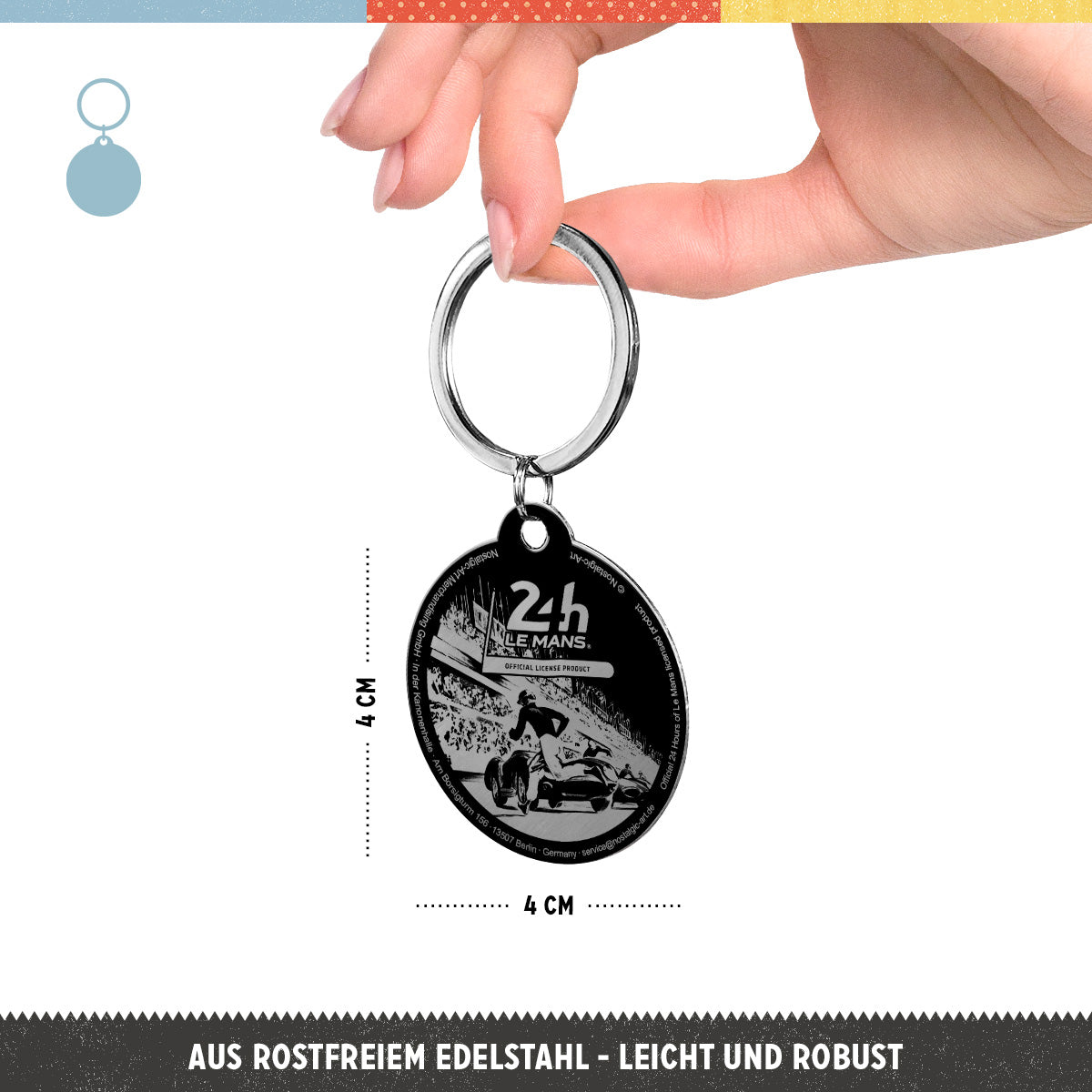 24h Le Mans - Racing Poster Blue