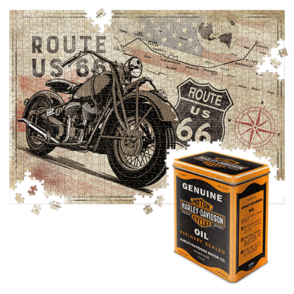 Puzzle "Route 66 - Bike Map H-D 4"