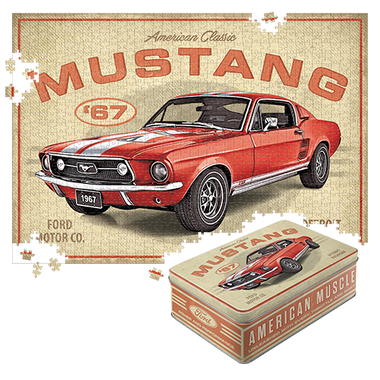 Puzzle "Ford Mustang - GT 1967 Red"