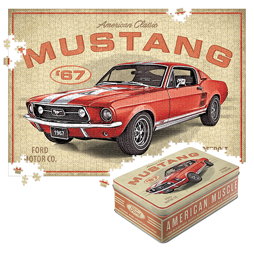 Puzzle "Ford Mustang - GT 1967 Red"