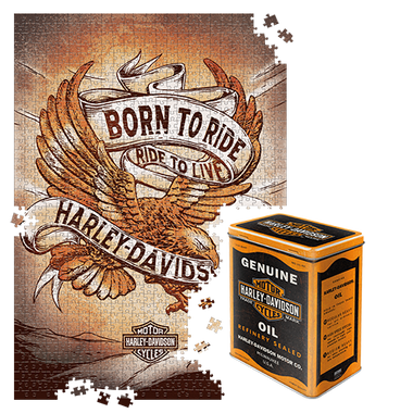 Puzzle "Harley-Davidson - Born to Ride Eagle 3"
