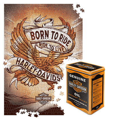 Puzzle "Harley-Davidson - Born to Ride Eagle 3"