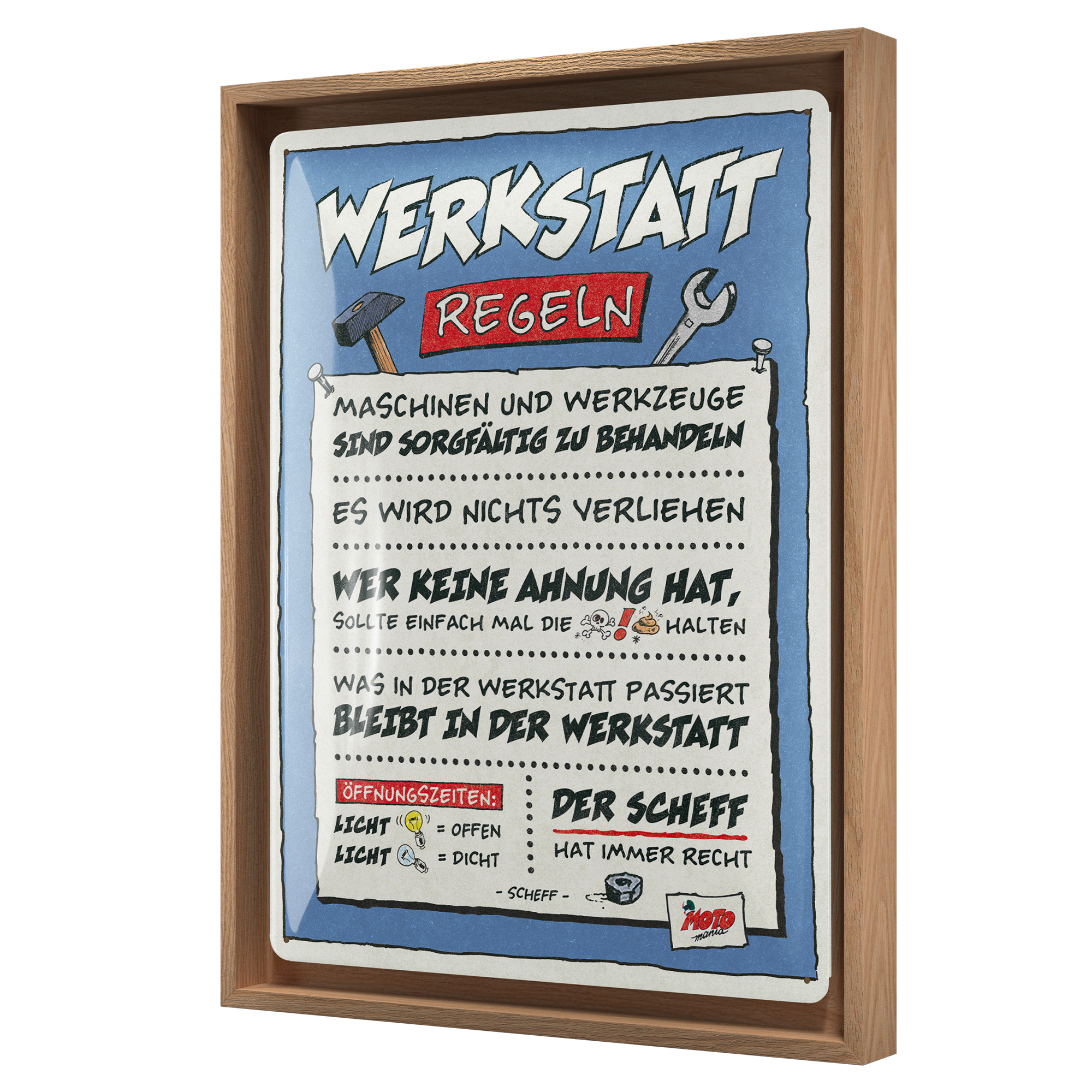 MOTOmania - Werkstatt-Regeln N-Frame L Edition