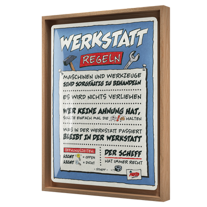 MOTOmania - Werkstatt-Regeln N-Frame L Edition