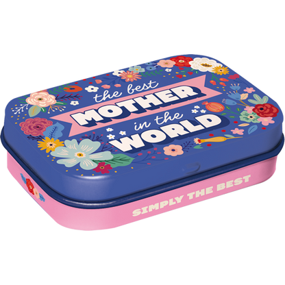 The Best Mother in the World, isolated Pillendose product view with transparent background.