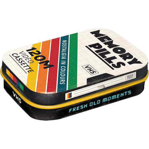 Memory Pills Video, isolated Pillendose product view with transparent background.