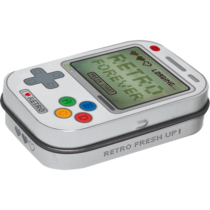 Retro Game Forever, isolated Pillendose product view with transparent background.