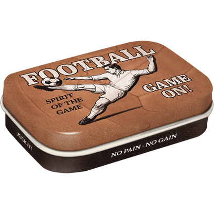 Football, isolated Pillendose product view with transparent background.