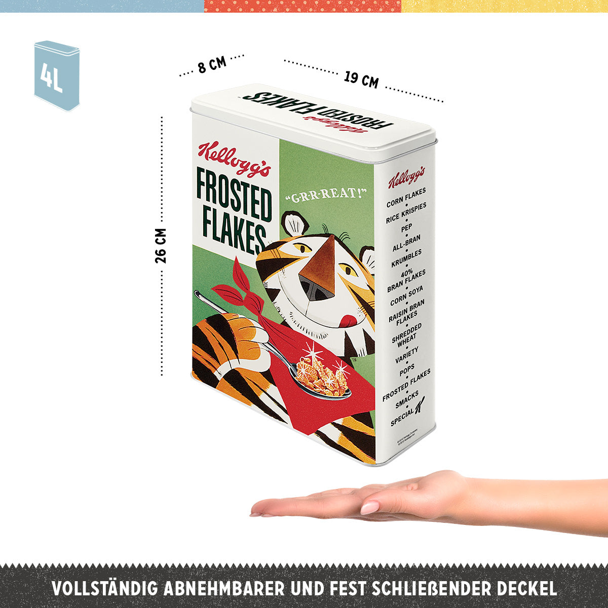 Storage Tin XL "Kellogg's - Frosted Flakes Tony Tiger"
