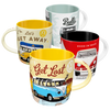 Volkswagen VW Bulli Tassen Geschenkbox – Roadtrip 4er-Set