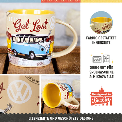 Volkswagen VW Bulli Tassen Geschenkbox – Roadtrip 4er-Set