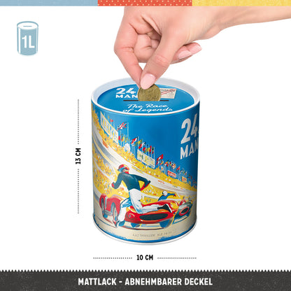 Money Box "24h Le Mans - Racing Poster Blue"