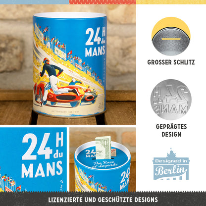 Money Box "24h Le Mans - Racing Poster Blue"