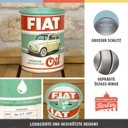 Money Box Oil Barrel "Fiat - Premium Protection Oil"
