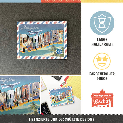 Magnet 6 x 8 cm "Pan Am - Paradise"