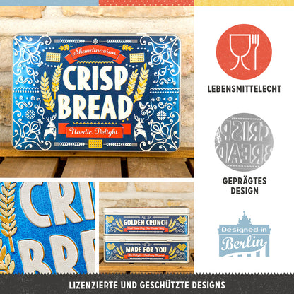 Storage Tin Flat "Crisp Bread"