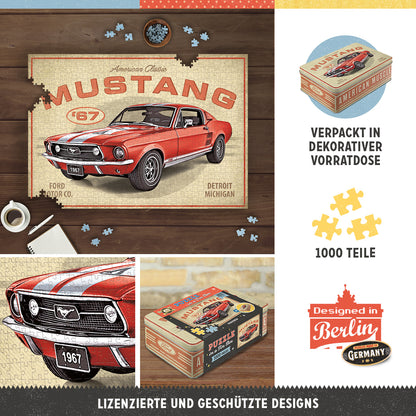 Puzzle "Ford Mustang - GT 1967 Red"