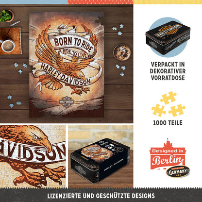 Puzzle "Harley-Davidson - Born to Ride Eagle 1"