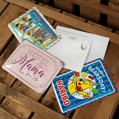 Blechpostkarten