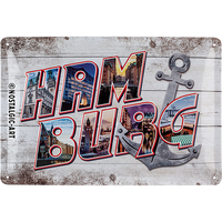 Hamburg - Bilder-Buchstaben & Anker